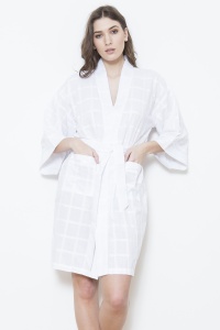 Pearl Cotton Lawn Kimono Wrap